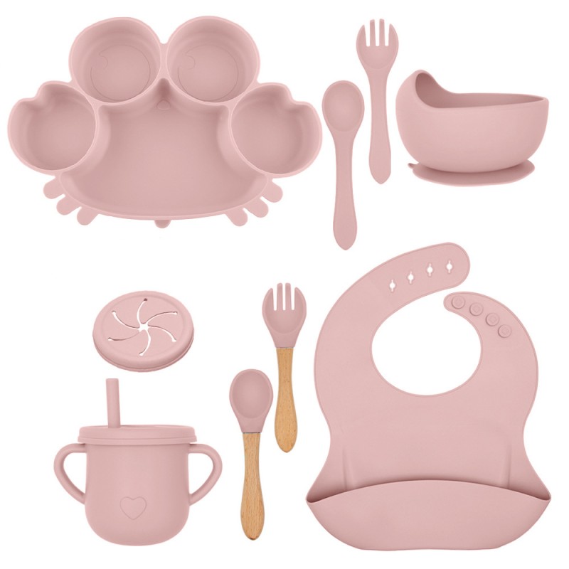 Baby Tableware Set Factory - Cute Silicone Drop Resistant