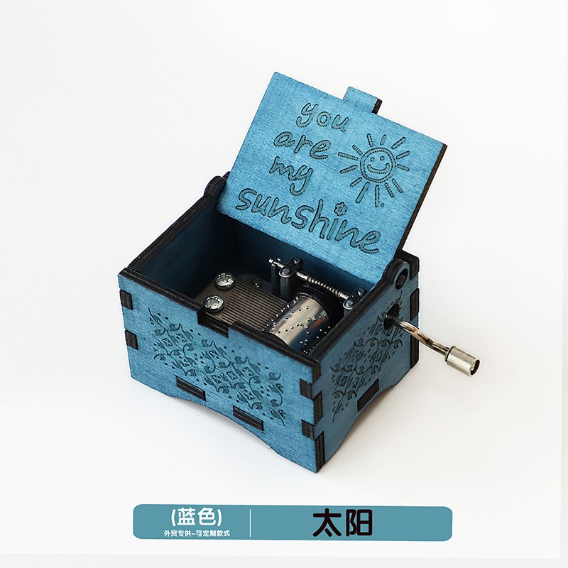 Music Box Manufacturer - Merry Christmas Antique Carved