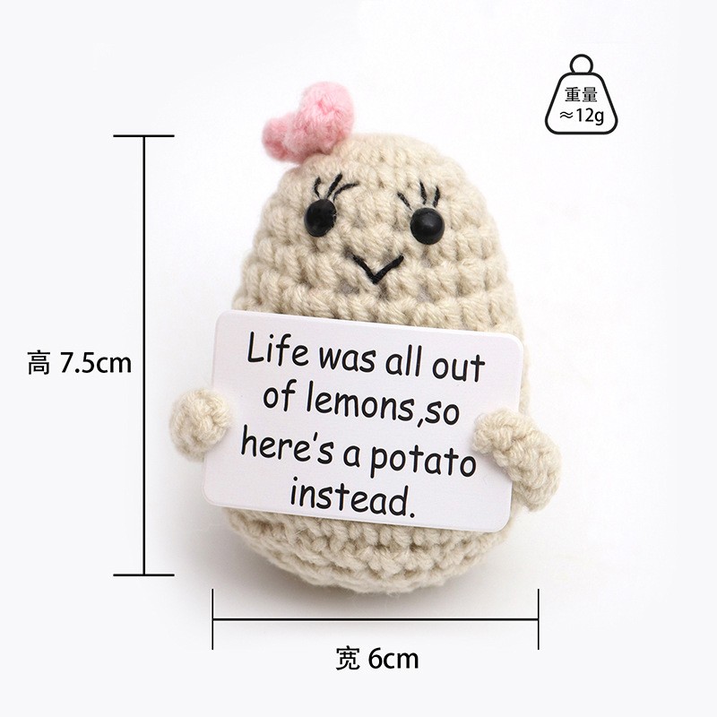Knitting Doll Supplier - Cute Handmade Card Potatoes