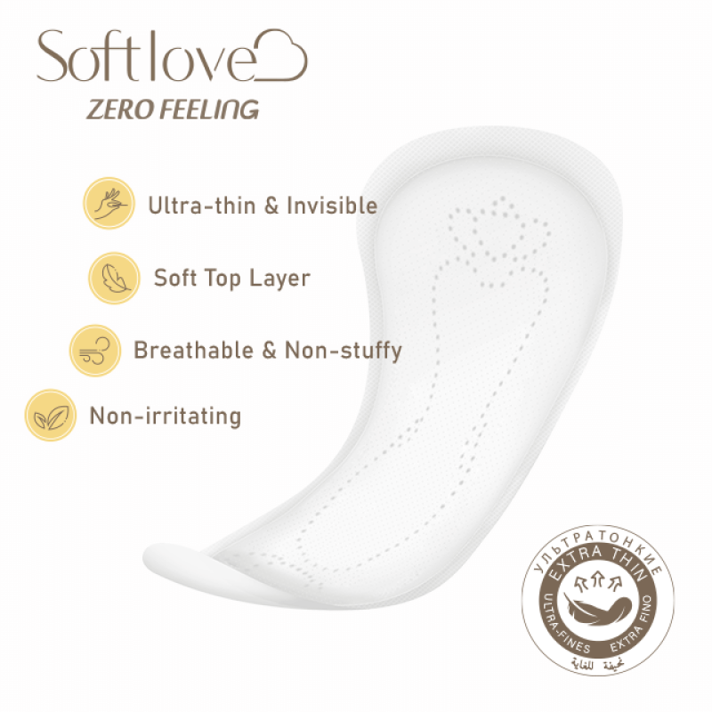 Panty Liner Factory - Softlove Zero Feeling 155mm Extra Thin