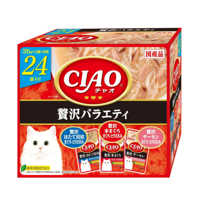 Cat Food Factory - CIAO Luxury Pouch 35gx24