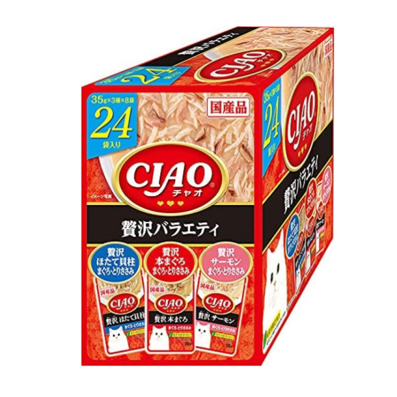 Cat Food Factory - CIAO Luxury Pouch 35gx24