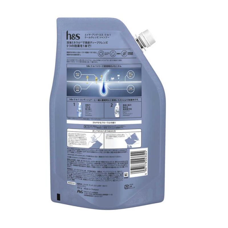 Shampoo Supplier - H&s 5 in 1 850g