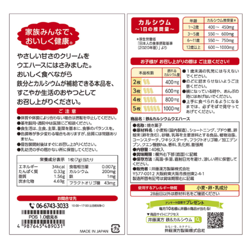 Wafer Supplier - Iron Calcium Wafer Minerals