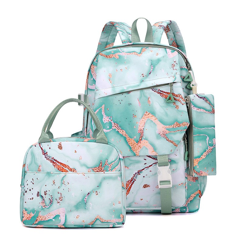 Backpack Manufacturer - Cartoon Graffiti Three-Piece Oxford