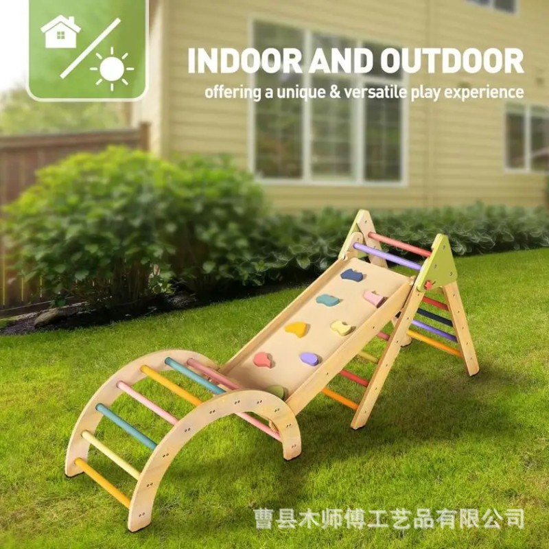 Climbing Toy Manufacturer - Triangle Toddler Montessori Rock