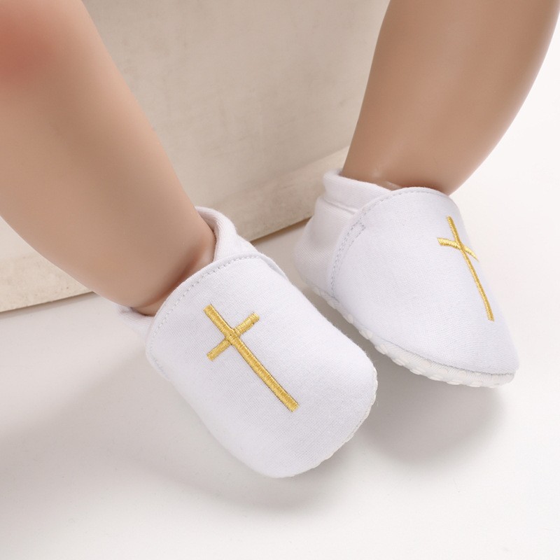 Baby Shoes Factory - Unisex Soft-Sole Button Closure Slides