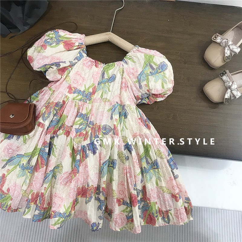 Princess Dresses Manufacturer - Girls Western-Style 3D Flower