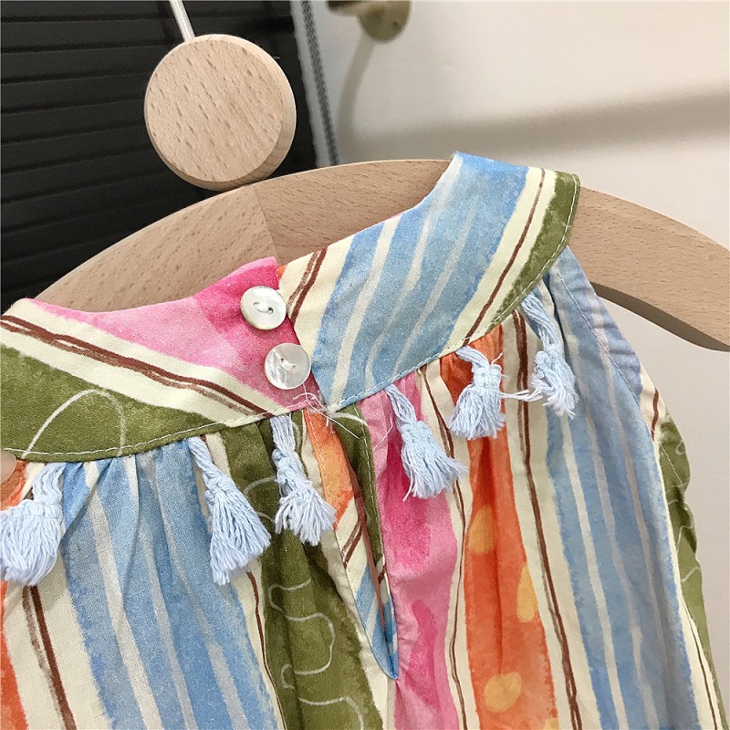 Summer Dress Manufacturer - Girls Floral Sling Beach Skirt