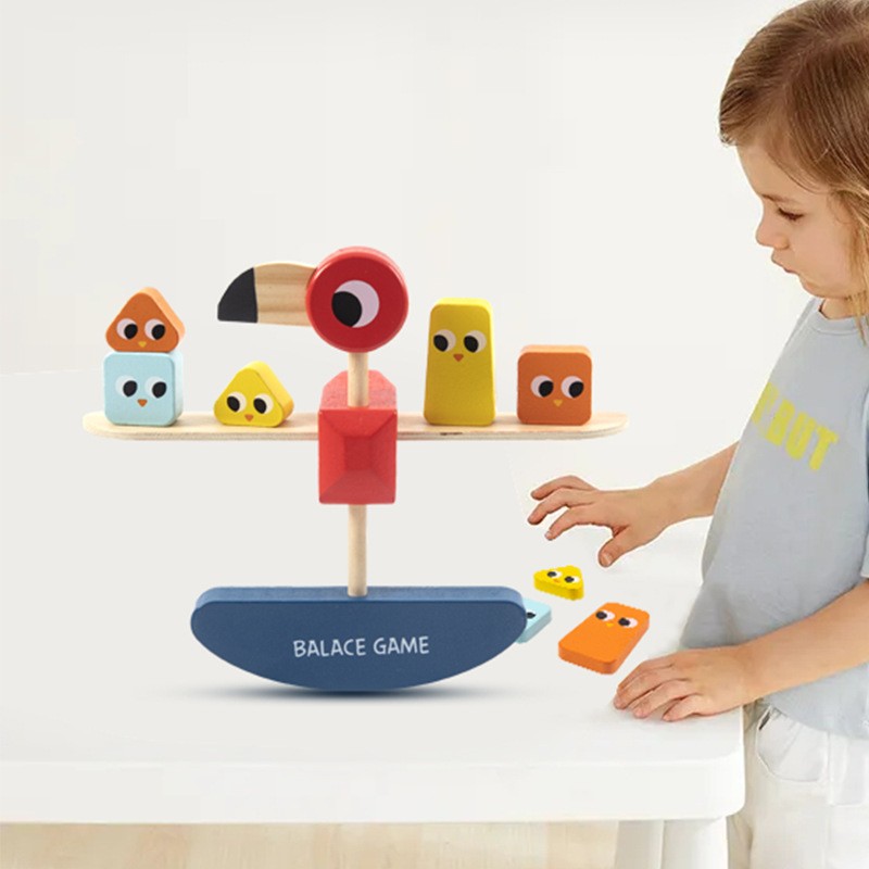 Wooden Blocks Manufacturer - Children Flamingo Assembly Balance