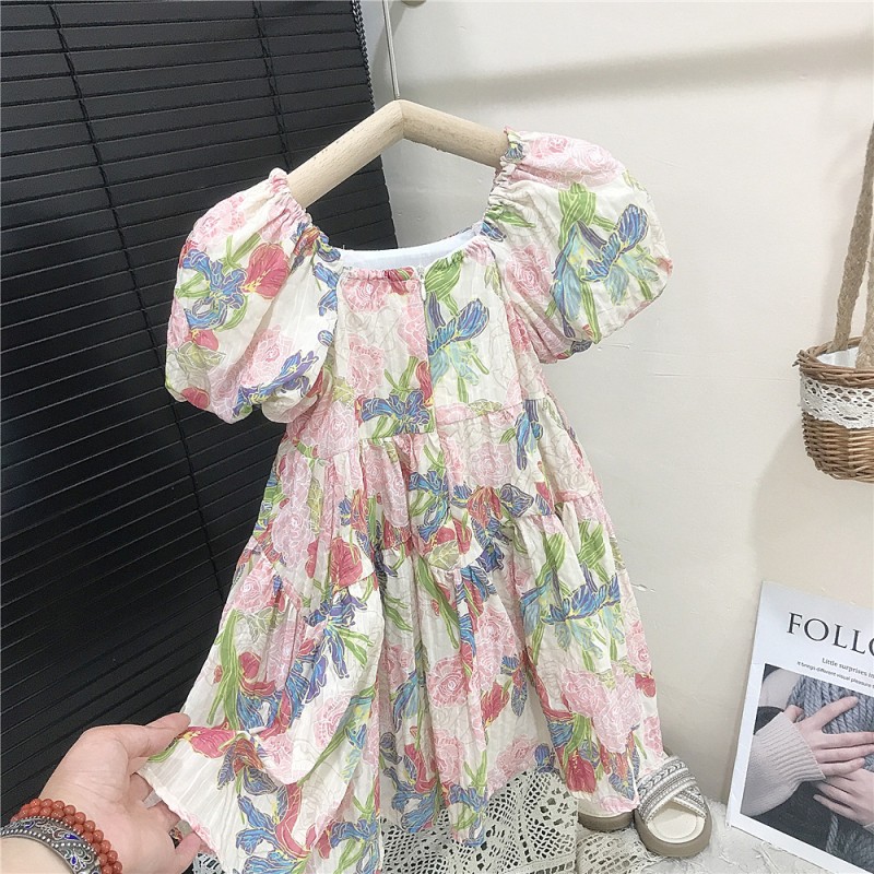 Princess Dresses Manufacturer - Girls Western-Style 3D Flower