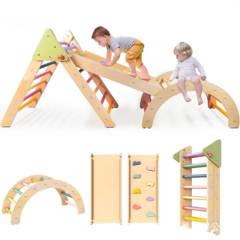 Climbing Toy Manufacturer - Triangle Toddler Montessori Rock