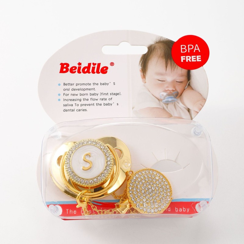 Pacifier Box Factory - Diamond Pacifier Set Plus Chain