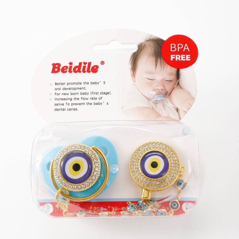 Pacifier Set Manufacturer - Diamond Silicone Chain Pack 0-12