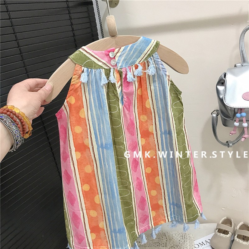 Summer Dress Manufacturer - Girls Floral Sling Beach Skirt