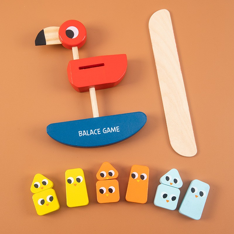 Wooden Blocks Manufacturer - Children Flamingo Assembly Balance