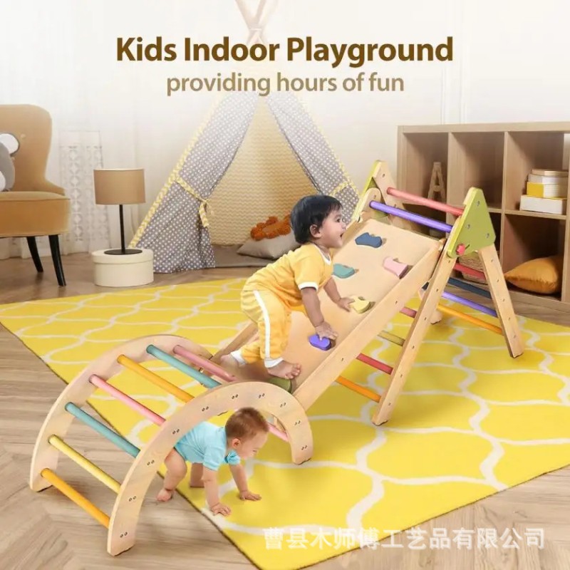 Climbing Toy Manufacturer - Triangle Toddler Montessori Rock