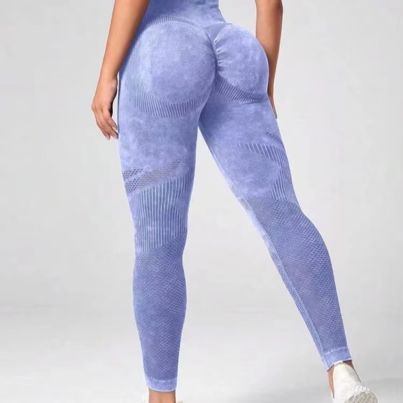 Yoga Pants Factory - Hollow Seamless Body Shaping Hip-Lifting