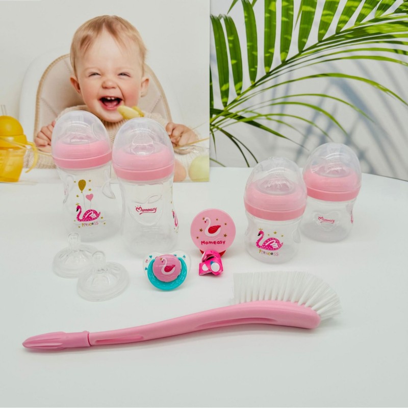 Baby Bottle Set Factory - 7-Piece Silicone Pacifier Clip Gift