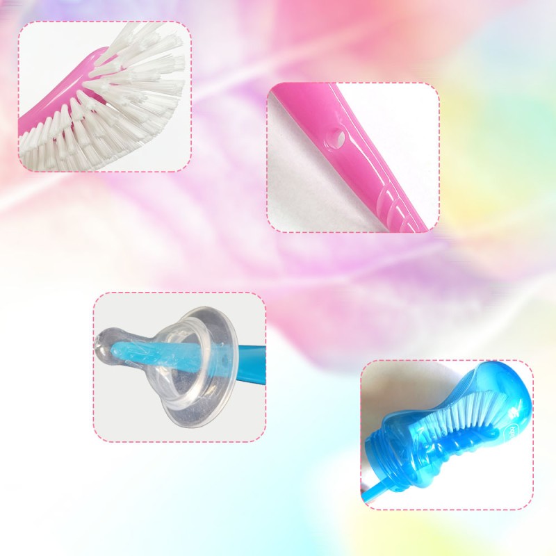 Bottle Cleaning Brush Manufacturer - Colorful Silicone Boxed English