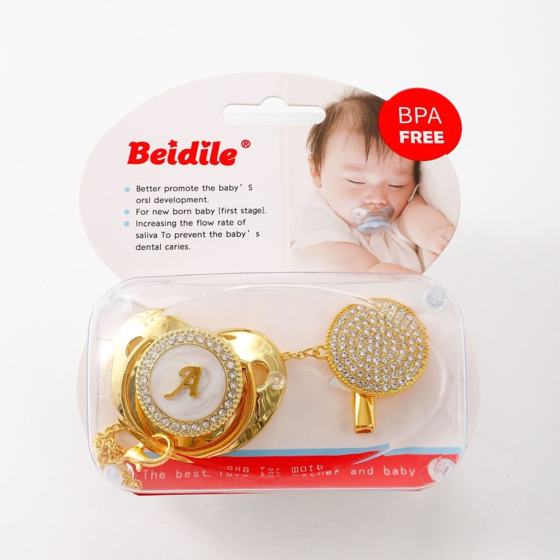 Pacifier Box Factory - Diamond Pacifier Set Plus Chain