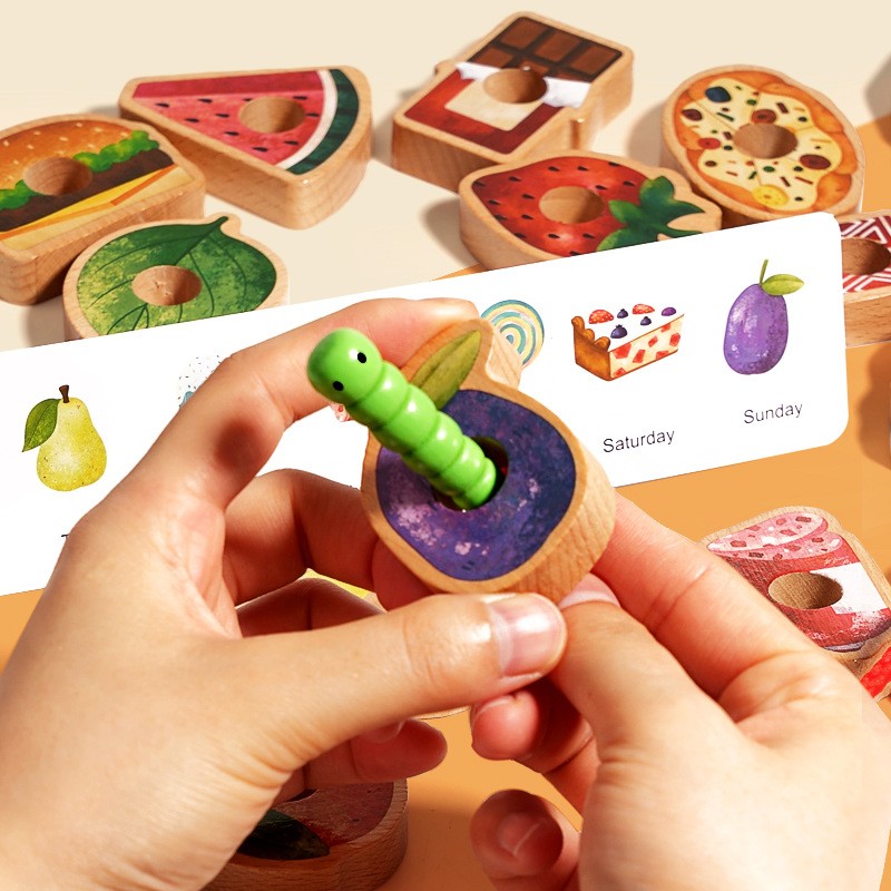 Educational Toys Manufacturer - Safe Wooden Caterpillar Rope Games