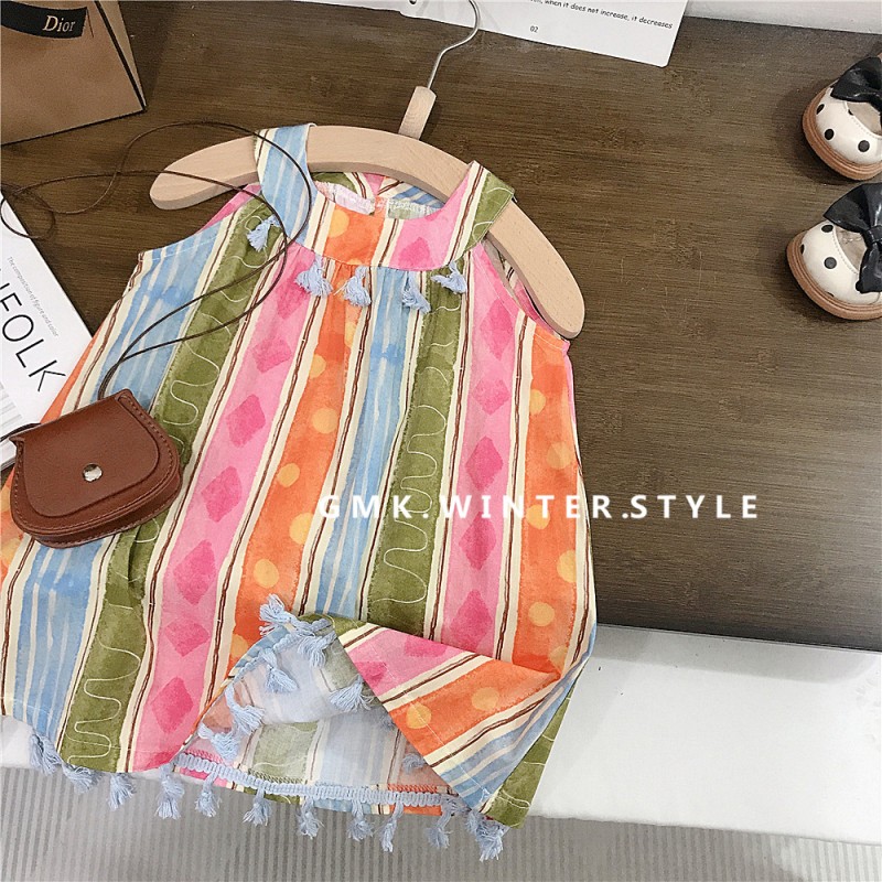 Summer Dress Manufacturer - Girls Floral Sling Beach Skirt