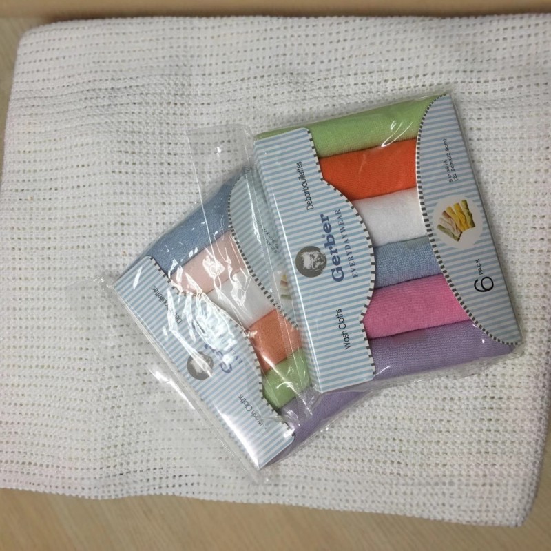 Baby Towel Factory - Small Square Feeding Saliva 6-pack
