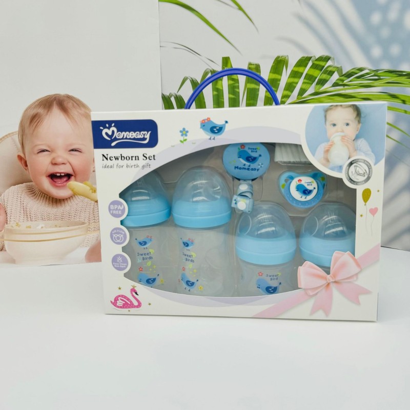 Baby Bottle Set Factory - 7-Piece Silicone Pacifier Clip Gift