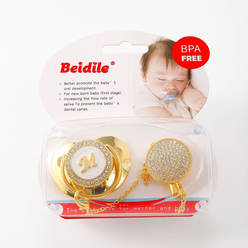 Pacifier Box Factory - Diamond Pacifier Set Plus Chain