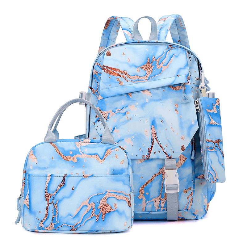 Backpack Manufacturer - Cartoon Graffiti Three-Piece Oxford