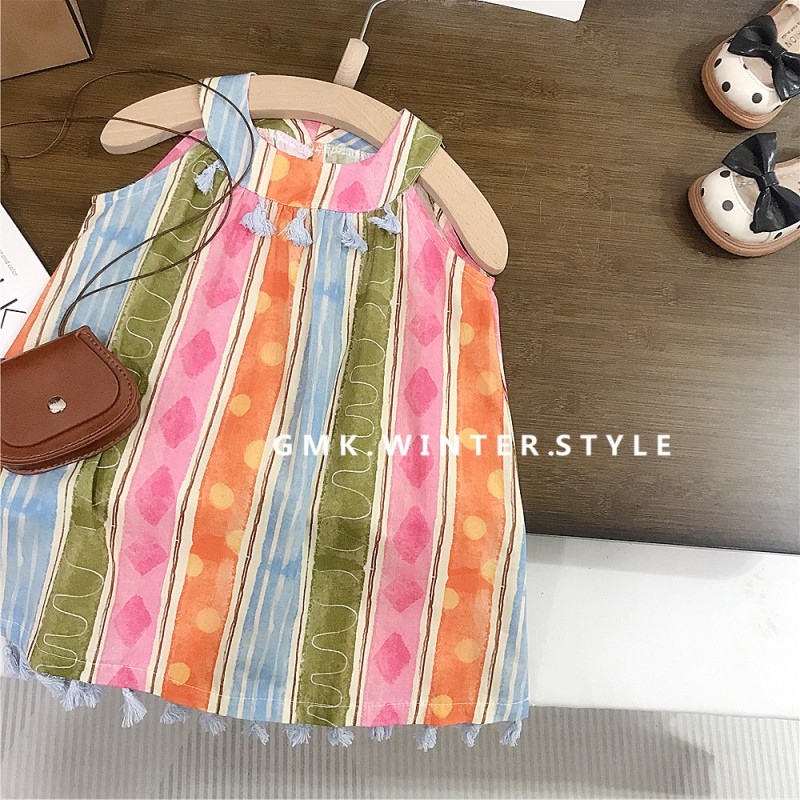 Summer Dress Manufacturer - Girls Floral Sling Beach Skirt