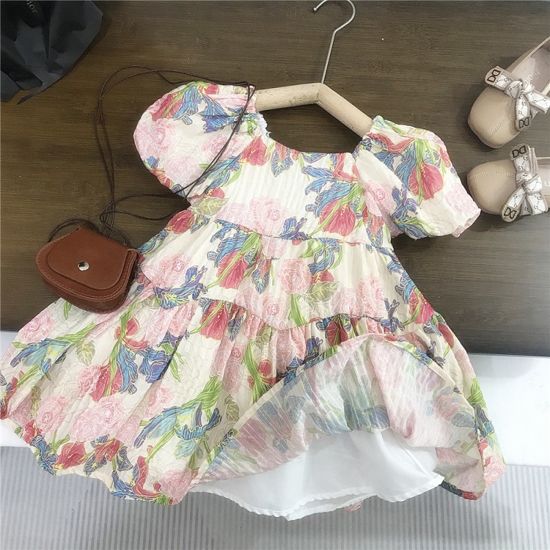 Princess Dresses Manufacturer - Girls Western-Style 3D Flower