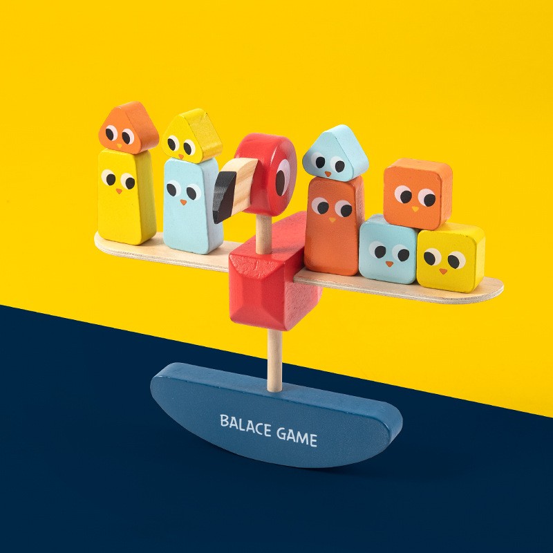 Wooden Blocks Manufacturer - Children Flamingo Assembly Balance