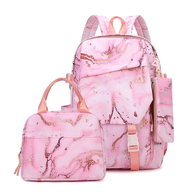 Backpack Manufacturer - Cartoon Graffiti Three-Piece Oxford