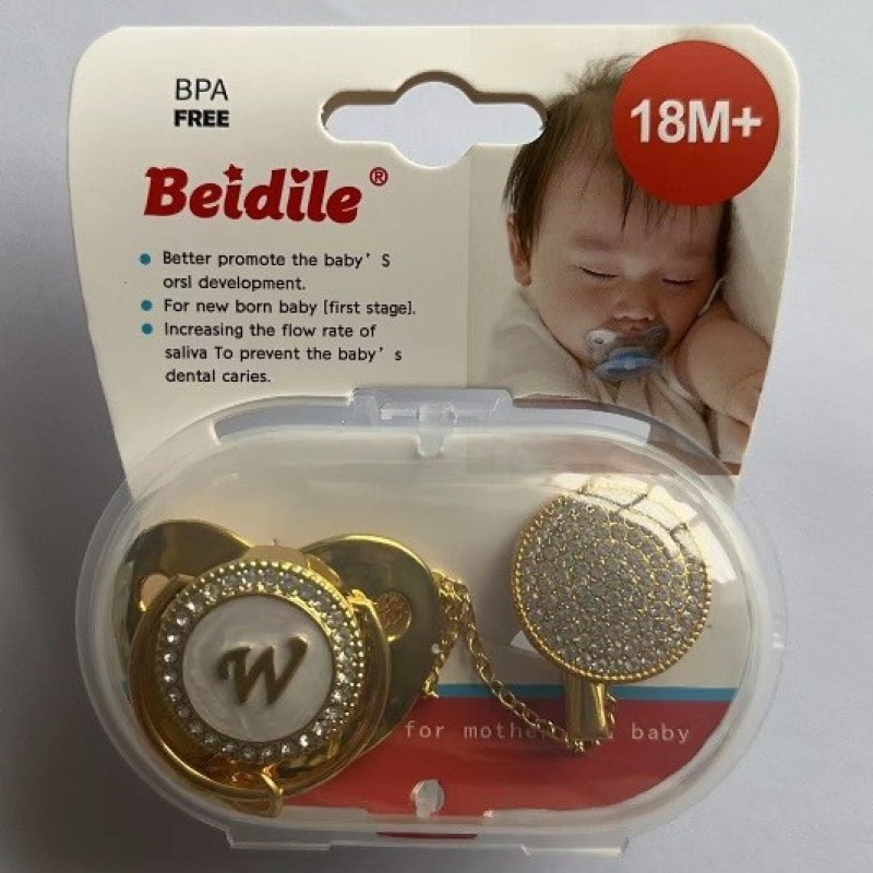 Pacifier Box Factory - Diamond Pacifier Set Plus Chain