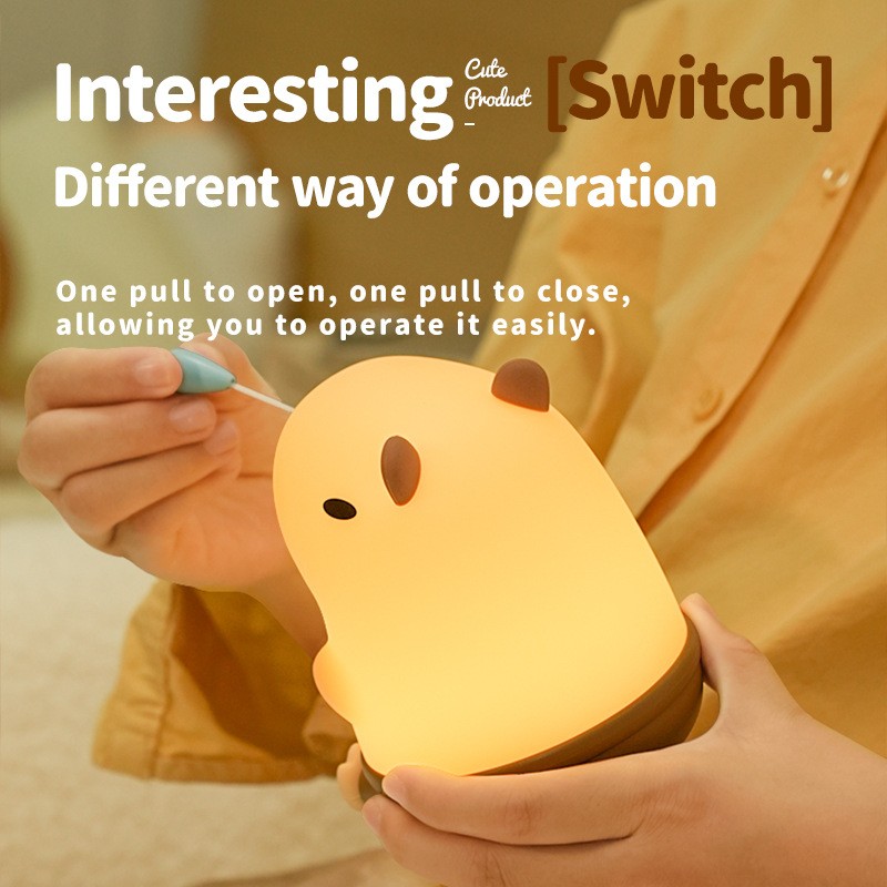 Night Light Factory - Cartoon Animal Drawstring Switch Snot