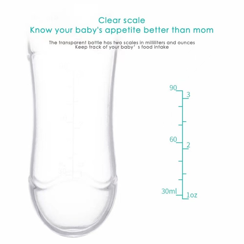 Baby Feeding Bottle Factory - 90ml Silicone Rice Cereal Spoon