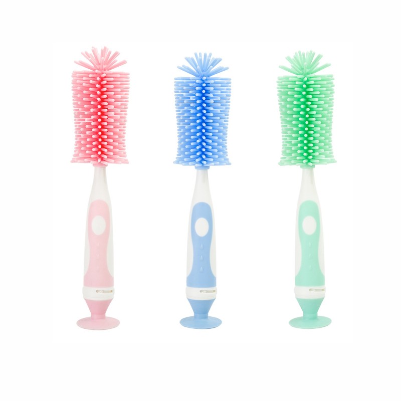 Baby Bottle Brush Manufacturer - Eco-friendly Silicone Long Handle