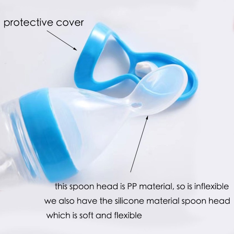 Baby Feeding Bottle Factory - 90ml Silicone Rice Cereal Spoon