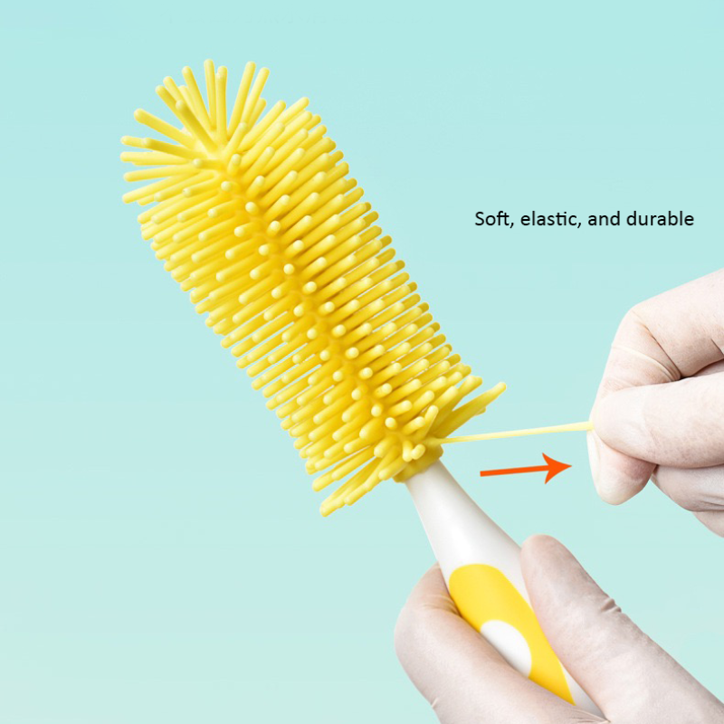 Baby Bottle Brush Manufacturer - Eco-friendly Silicone Long Handle