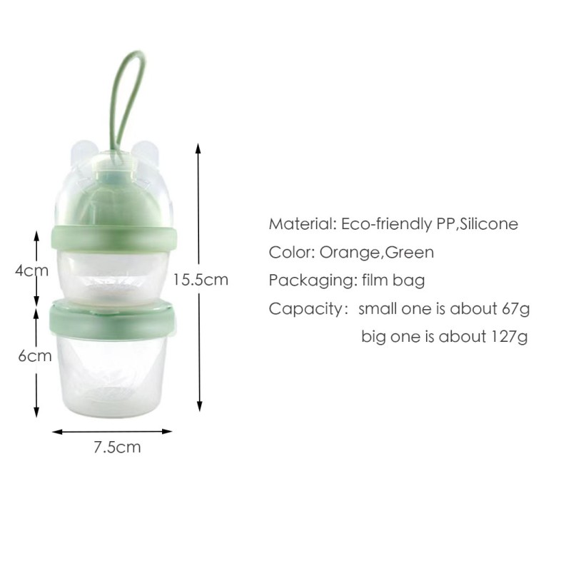 Baby Snack Box Factory - 2 Layers Cartoon Plastic Portable