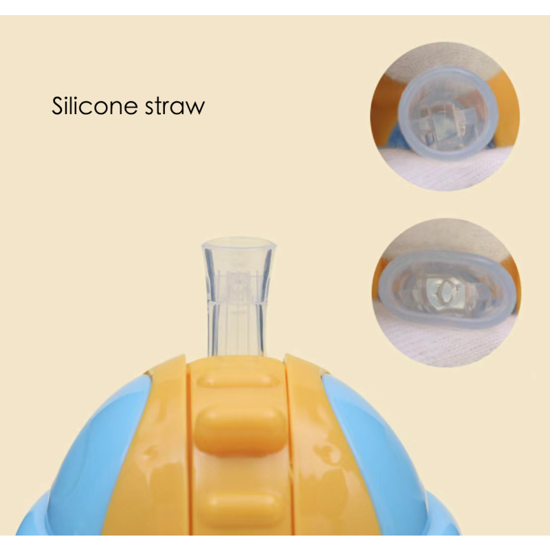 Baby Straw Cup Factory - 280ml Silicone Straw With Handle