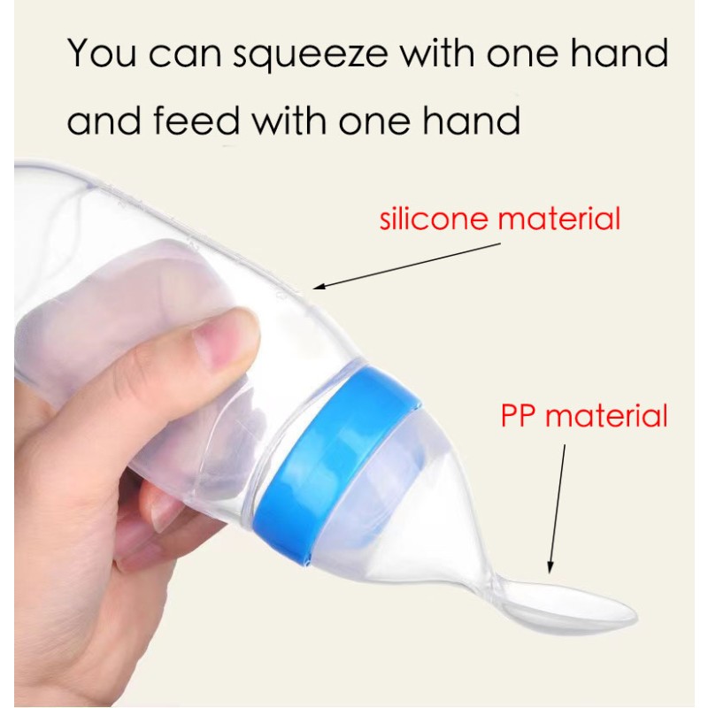 Baby Feeding Bottle Factory - 90ml Silicone Rice Cereal Spoon