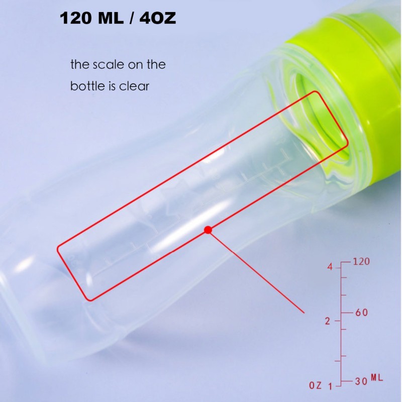 Baby Food Bottle Manufacturer - 120ml Silicone Rice Paste Spoon