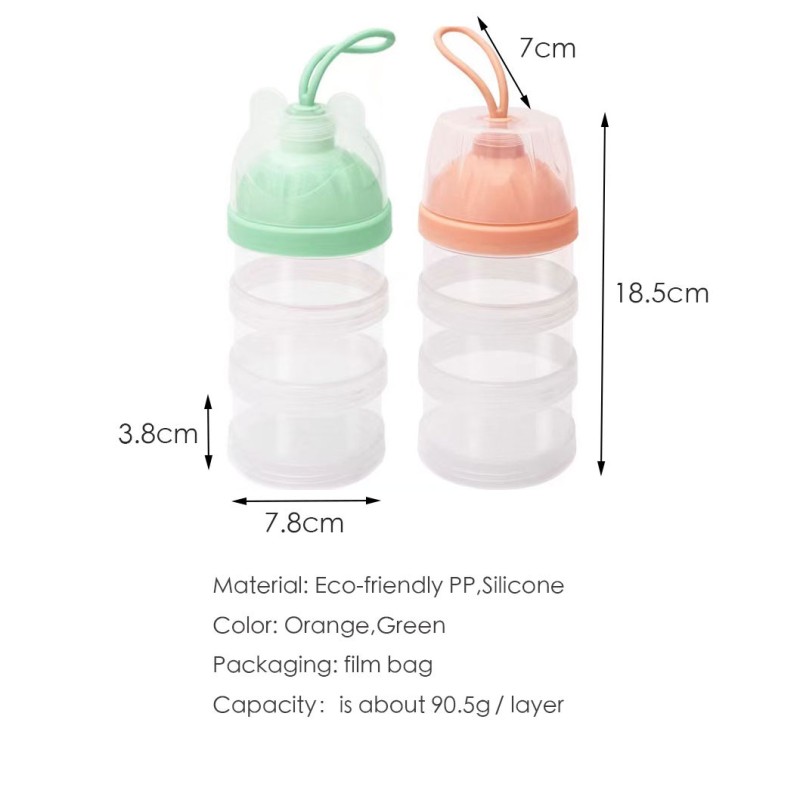 Baby Formula Dispenser Manufacturer - Cartoon Shape 3 Layers
