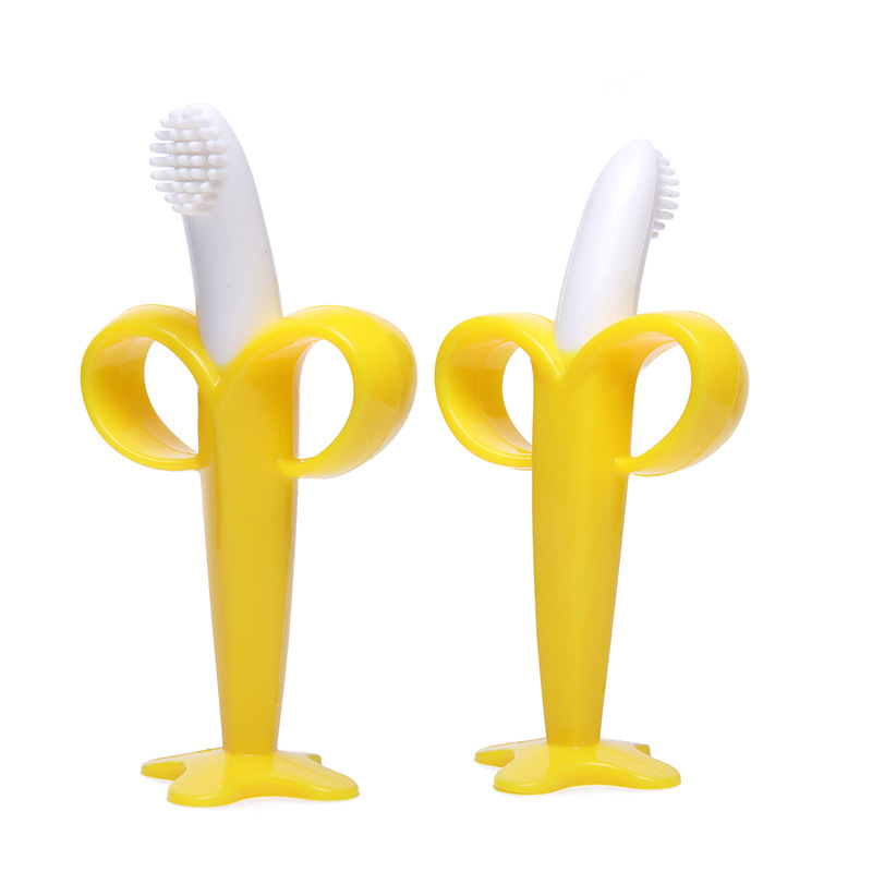 Baby Teether Factory - BPA Free Banana Massaging Toothbrush