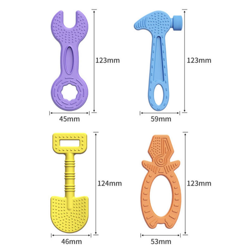 Baby Teether Factory - Hot Seller BPA Free Tool Shape