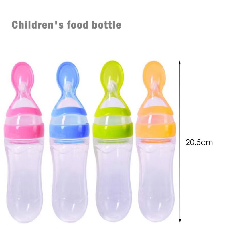 Baby Feeding Bottle Factory - 90ml Silicone Rice Cereal Spoon