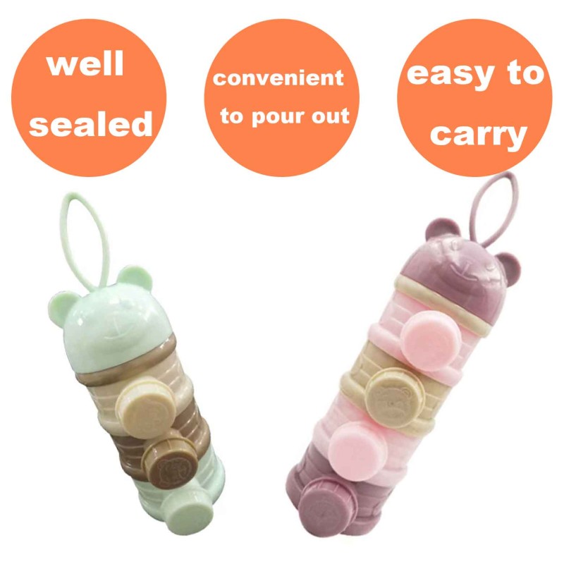 Baby Food Storage Box Factory - 3-4 Layers Bear Style Portable